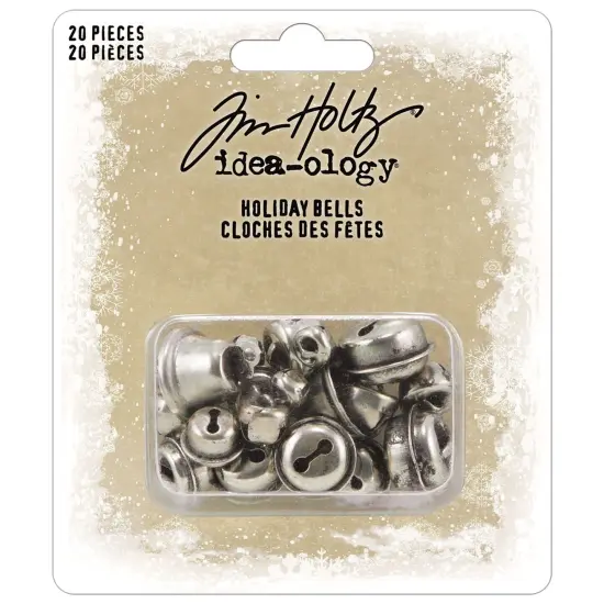 Tim Holtz Idea-Ology Holiday Bells-20/Pkg {1}