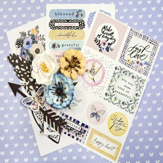 Spring Abstract Cut-Out & Sticker Sheets 5"X8" 8/Sheets {1}