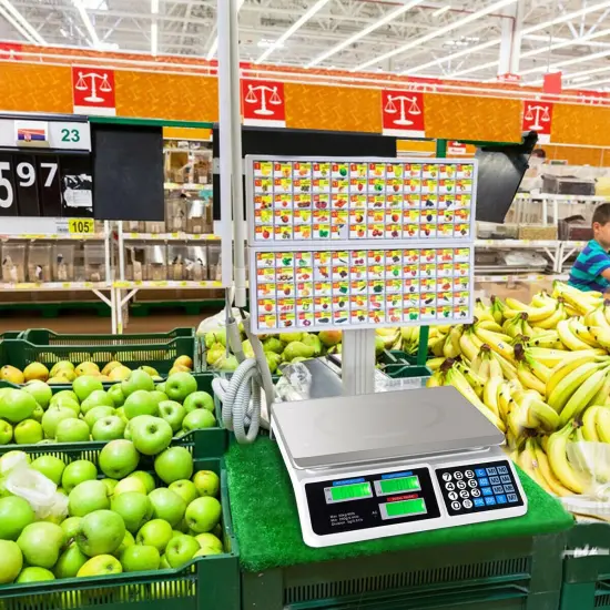 66Lbs Digital Weight Scale Price Computing Retail Count Scale Food Meat Scales {4}