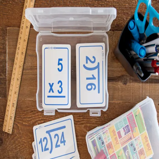 IRIS USA Fits 5" x 7" Photos, Scrapbook Paper Storage Cases, for Organizing Art and Crafting Supplies, Stationery, Small Items, Washi Tape Nail Polish Rounded Corner, Clear, 10-Pack {6}