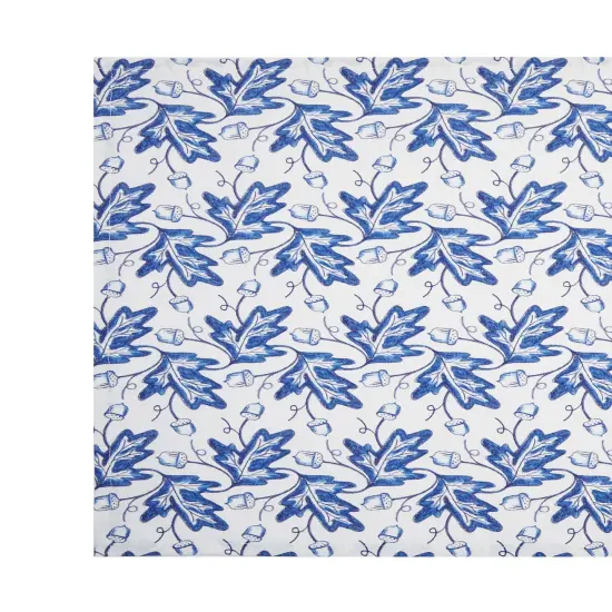 Blue Leaves & Acorn Dishtowel {3}