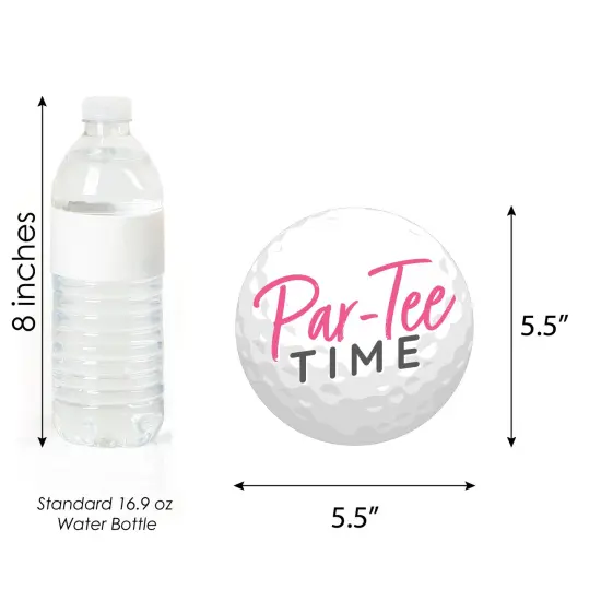 Big Dot of Happiness Golf Girl - Golf Ball Decorations DIY Pink Birthday Party or Baby Shower Essentials - Set of 20 {6}