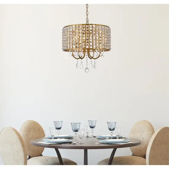 Elise 17 inch pendant in brass {2}