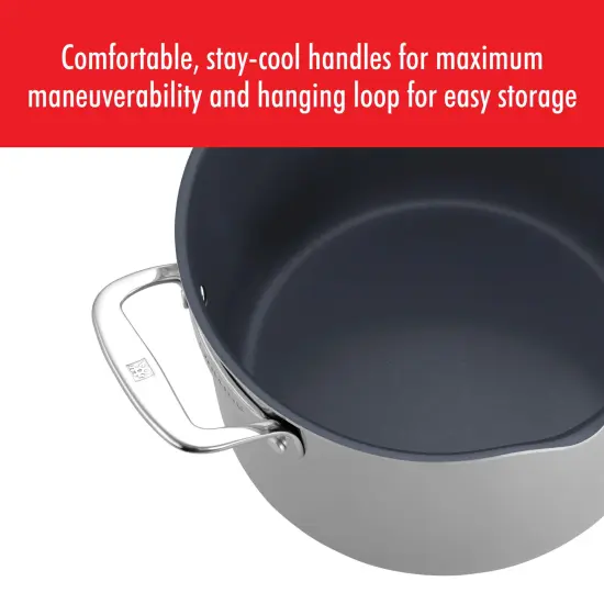 ZWILLING Clad CFX 8-qt Stainless Steel Ceramic Nonstick Stock Pot {6}
