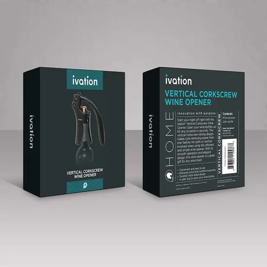 Ivation Wine Bottle Opener, Manual Handheld Corkscrews for Wine Bottles {6}