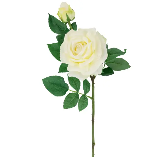Northlight Real Touch&trade; White Artificial Rose Stems, Set of 6 - 26" {6}