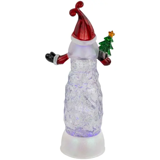 Northlight LED Lighted Santa Acrylic Christmas Snow Globe - 12" Clear {5}