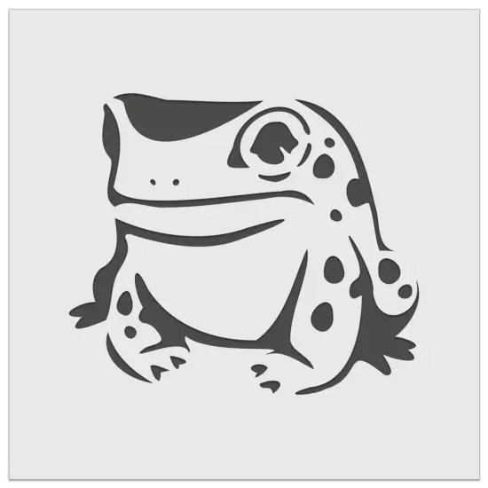Frog Toad Sitting and Staring Wall Cookie DIY Craft Reusable Stencil {7}