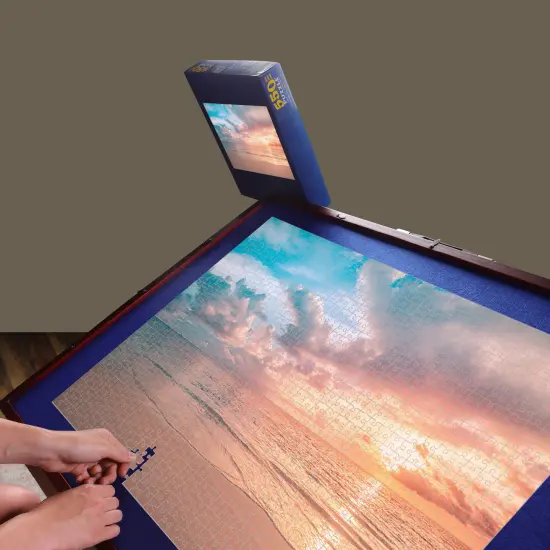 Jigitz 1500 Piece Jigsaw Puzzle Board Easel - 26x35in Portable Puzzle and Game Table Topper {6}