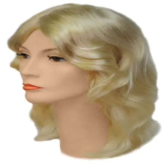 The Costume Center Blonde Special Bargain Farrah Women Adult Halloween Wig Costume Accessory - One Size Gold {1}