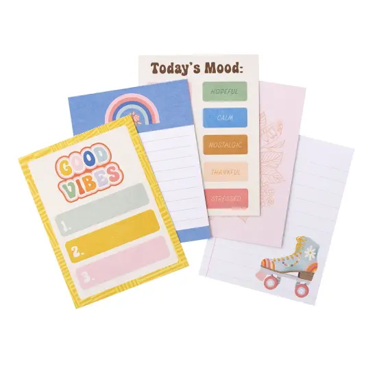 Jen Hadfield Flower Child Notecards 3"X4" 40/Pkg-W/Silver Holographic Foil {3}