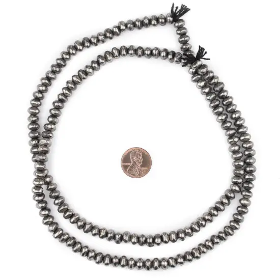 The Bead Chest Silver Nugget Beads (5x7mm) {2}