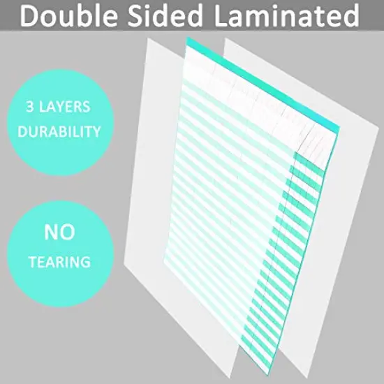 6 Pack Multi-Color Laminated Dry Erase Incentive Chart with 120 Reward Star Stickers for Chore Responsibility, School Attendance, Homework Progress Tracking Chart (17 Inch x 22 Inch) {3}