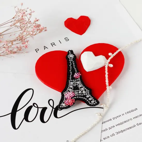 Bead Embroidery Decoration Kit Heart of France {1}