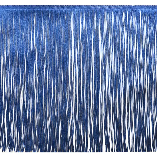 5 Yards of 12" Chainette Fringe Trim | 5 yard cut Royal Blue {1}