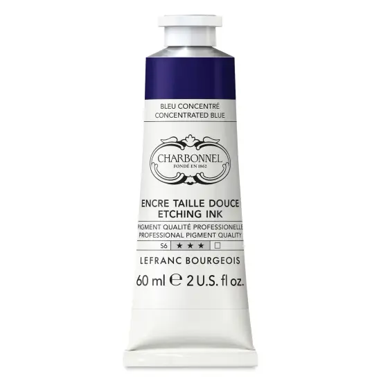 Charbonnel Etching Ink - Concentrated Blue, 60 ml {1}