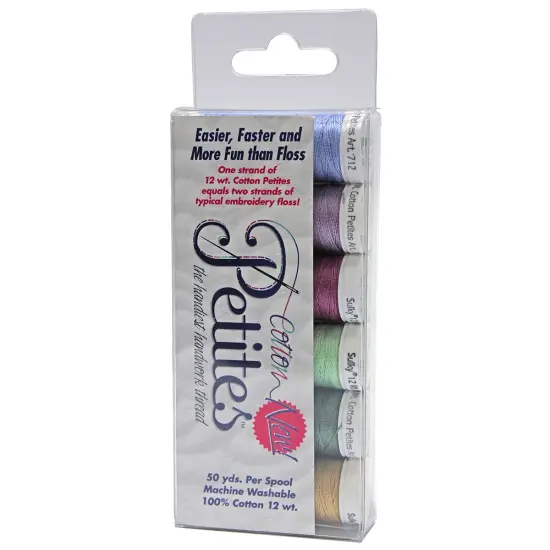 Sulky Sampler 12wt Cotton Petites 6/Pkg-Rosewood Manor Assortment {2}