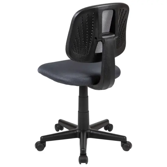 Emma and Oliver Mid-Back Mesh Swivel Task Office Chair with Pivot Back Gray {4}