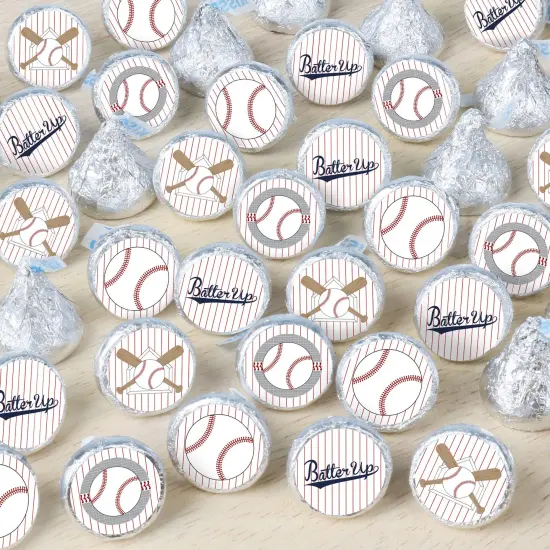 Big Dot of Happiness Batter Up - Baseball - Baby Shower or Birthday Party Small Round Candy Stickers - Party Favor Labels - 324 Count {1}