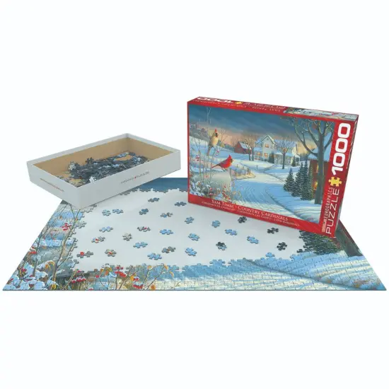 Eurographics 1000 Piece Jigsaw Puzzle, Country Cardinals {3}