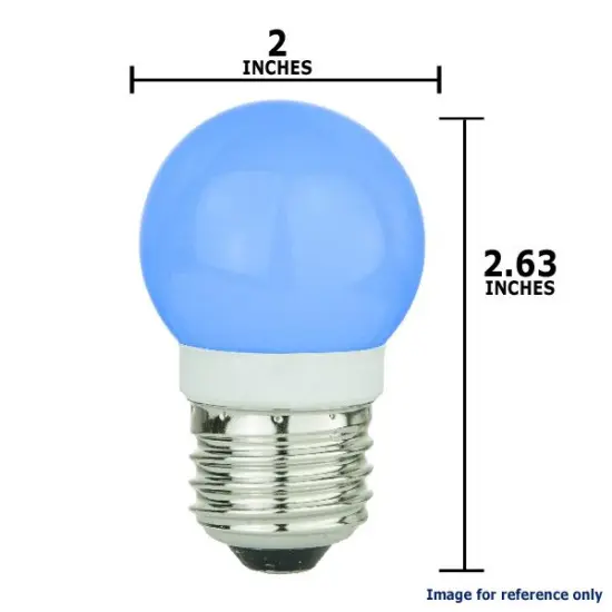 SUNLITE 1w G16 19LED, Blue Medium Base Bulb {2}