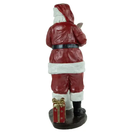 Northlight Santa Claus with Naughty or Nice List Christmas Figure - 14" Red {5}