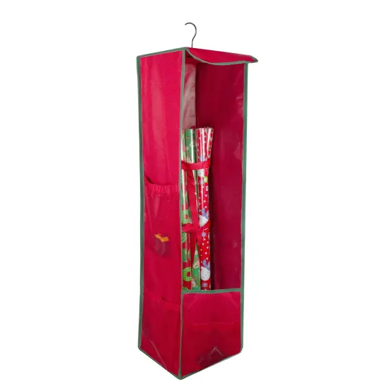 Northlight 36&rdquo; VerticalHanging Christmas Decoration Organizer Storage Bag - 36" -Red and Green {1}