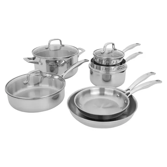 Henckels Clad H3 10-pc Stainless Steel Cookware Set {1}