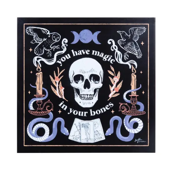 Magic In Your Bones Halloween Wall Art 12 x 12 x 1 Inches. {1}