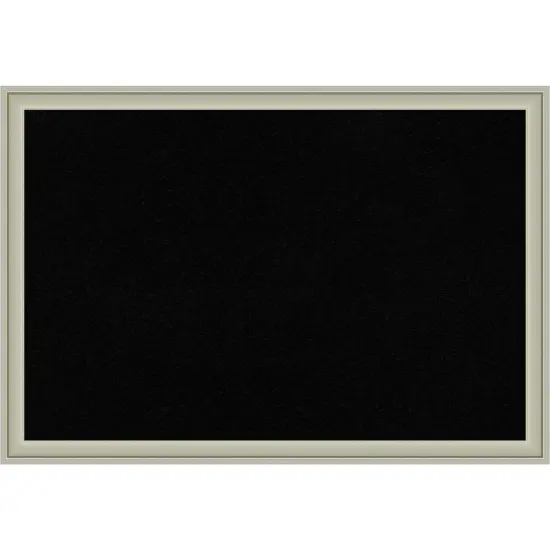 Florence Framed Corkboard, Black Cork Florence Silver {1}