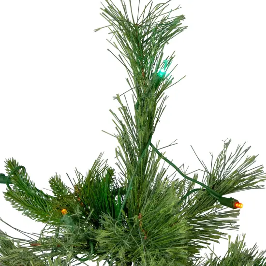Northlight 3' x 29 Pre-Lit Ashcroft Cashmere Pine Full Artificial Christmas Tree - Multi LED Lights Green {6}