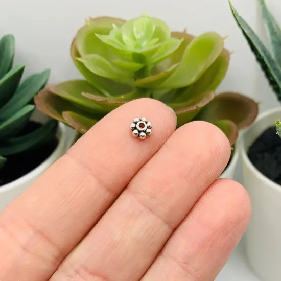 20, 50 or 100 Pieces: Tiny Flower Spacer Beads {3}