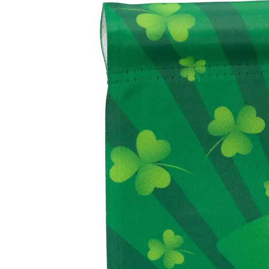 Northlight Leprechaun Hat "Happy St. Patrick's Day" Shamrocks Outdoor Garden Flag 18" x 12.5" Green {6}