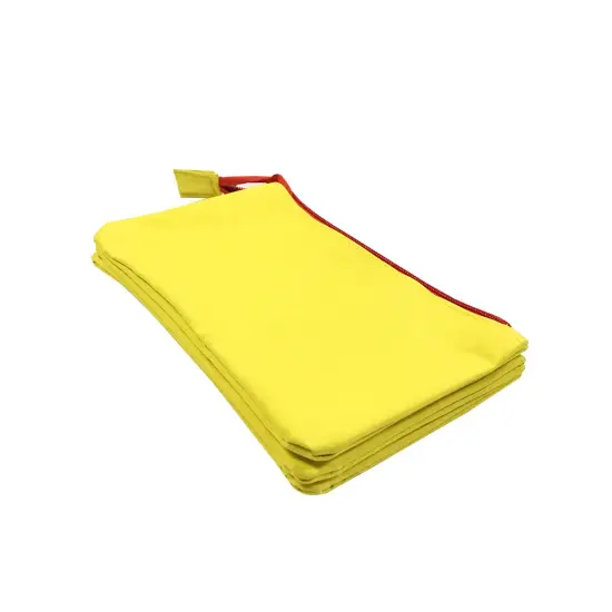 Wrapables Three Layer Multifunctional Pencil Case Cosmetic Bag Yellow {3}