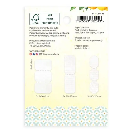 Fresh Lemonade Ephemera Cardstock Die-cuts 9/Pkg-Tickets {2}