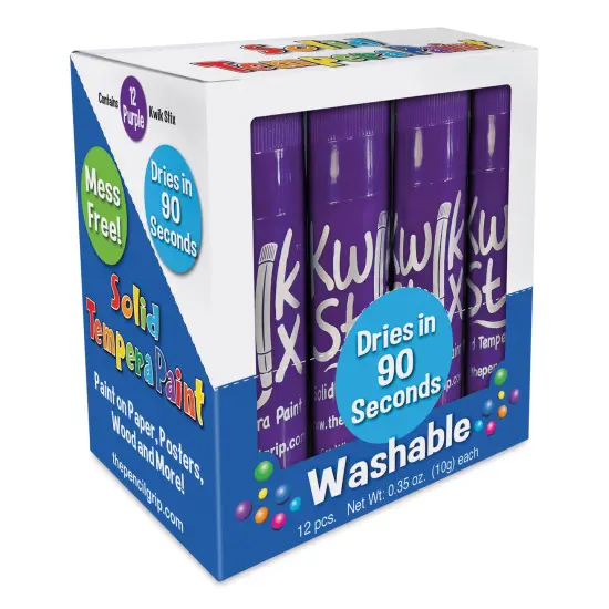 Kwik Stix Tempera Paint Sticks - Set of 12, Purple {1}