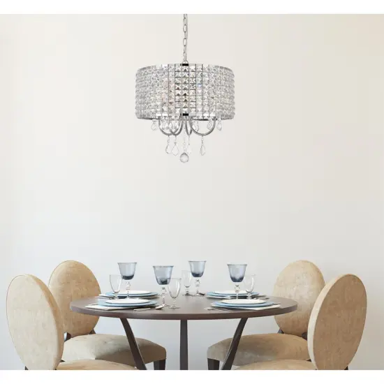 Elise 17 inch pendant in chrome {2}