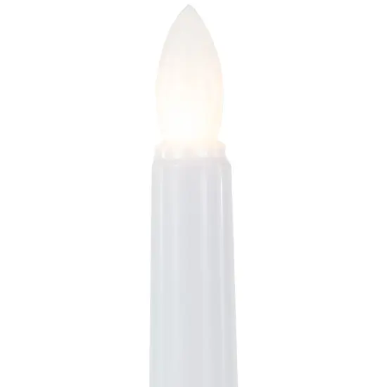 Northlight Single Light Window Candles with Remote and Timer - 10" - White - Set of 6 {7}