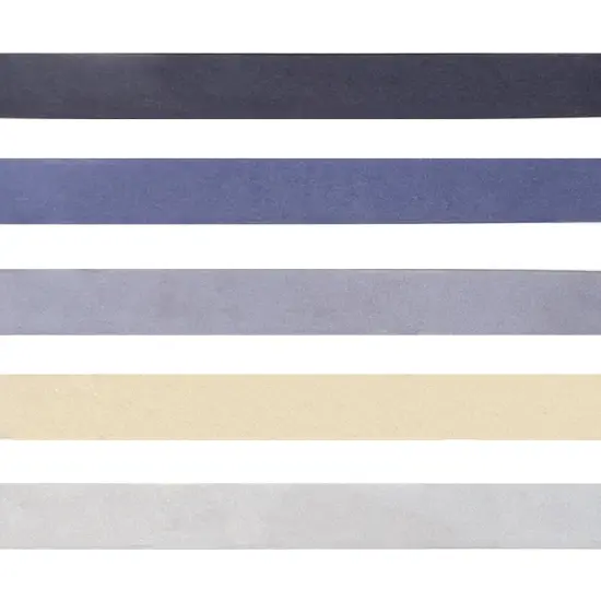 Wrapables Solid Color Washi Tape (Set of 5) Blue {5}