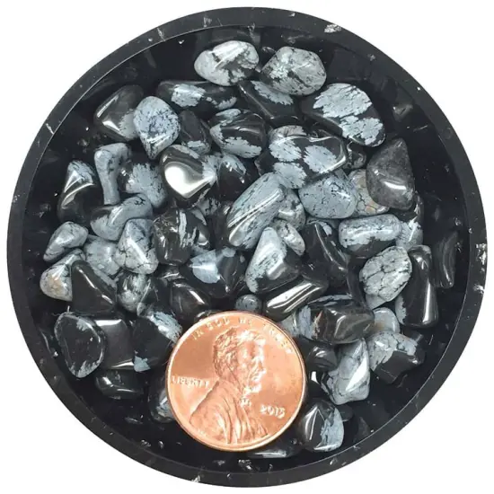 Snowflake Obsidian Mini Crystal Chips &ndash; Size 2 {2}