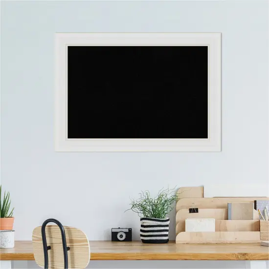 Flair Framed Corkboard, Black Cork Flair Soft White {6}