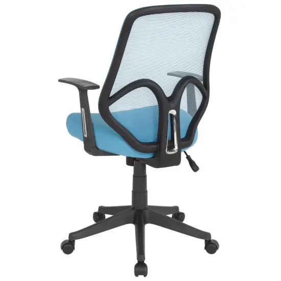 Emma and Oliver High Back Flexible Mesh Office Chair with Arms Black {8}
