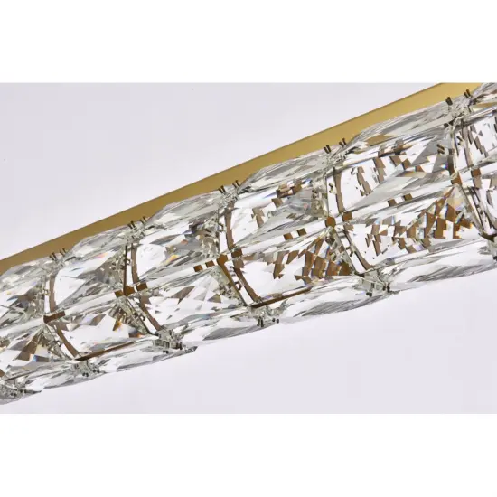 Valetta 42 inch LED linear pendant in gold {5}