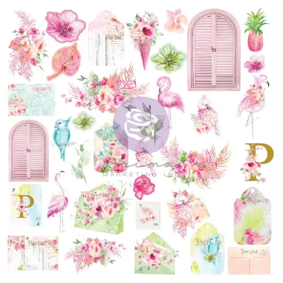 Prima Marketing Ephemera 72/Pkg-Postcards From Paradise Set 1 {1}