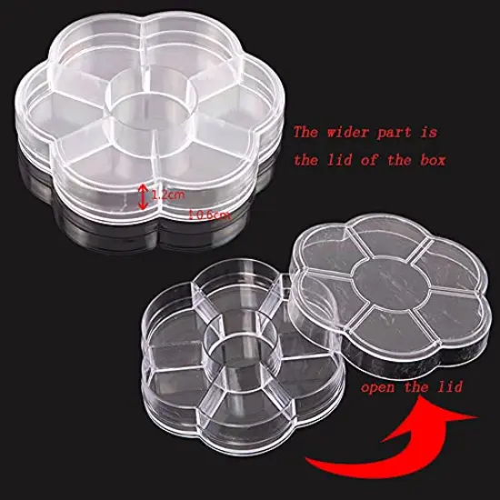 3000 Pieces 1 Box Pearls Beads Round Flatback Imitation Half Loose Beads Gem Assorted Sizes 2/3/4/5/6/8/10MM for DIY Scrapbooking Crafts(Silver) {2}