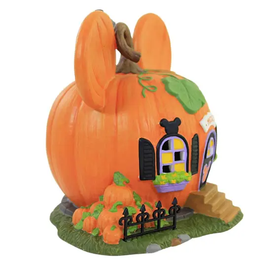 Department 56 Dept 56 Disney Mickey's Pumpkintown House Halloween Figure Orange {3}