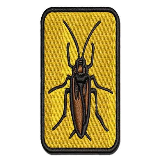 Cockroach Bug Insect Vermin Multi-Color Embroidered Iron-On or Hook & Loop Patch Applique {1}