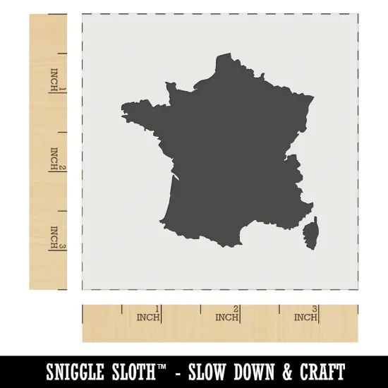 France Country Solid Wall Cookie DIY Craft Reusable Stencil {5}