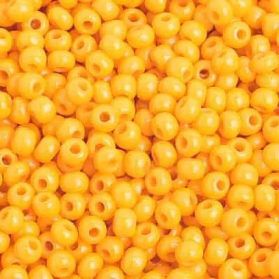 John Bead 8/0 Opaque Czech Glass Seed Beads, 500g Light Orange {1}