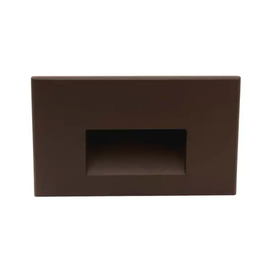 STW Series Horizontal Wet Location LED Step Light Bronze Warm White {1}